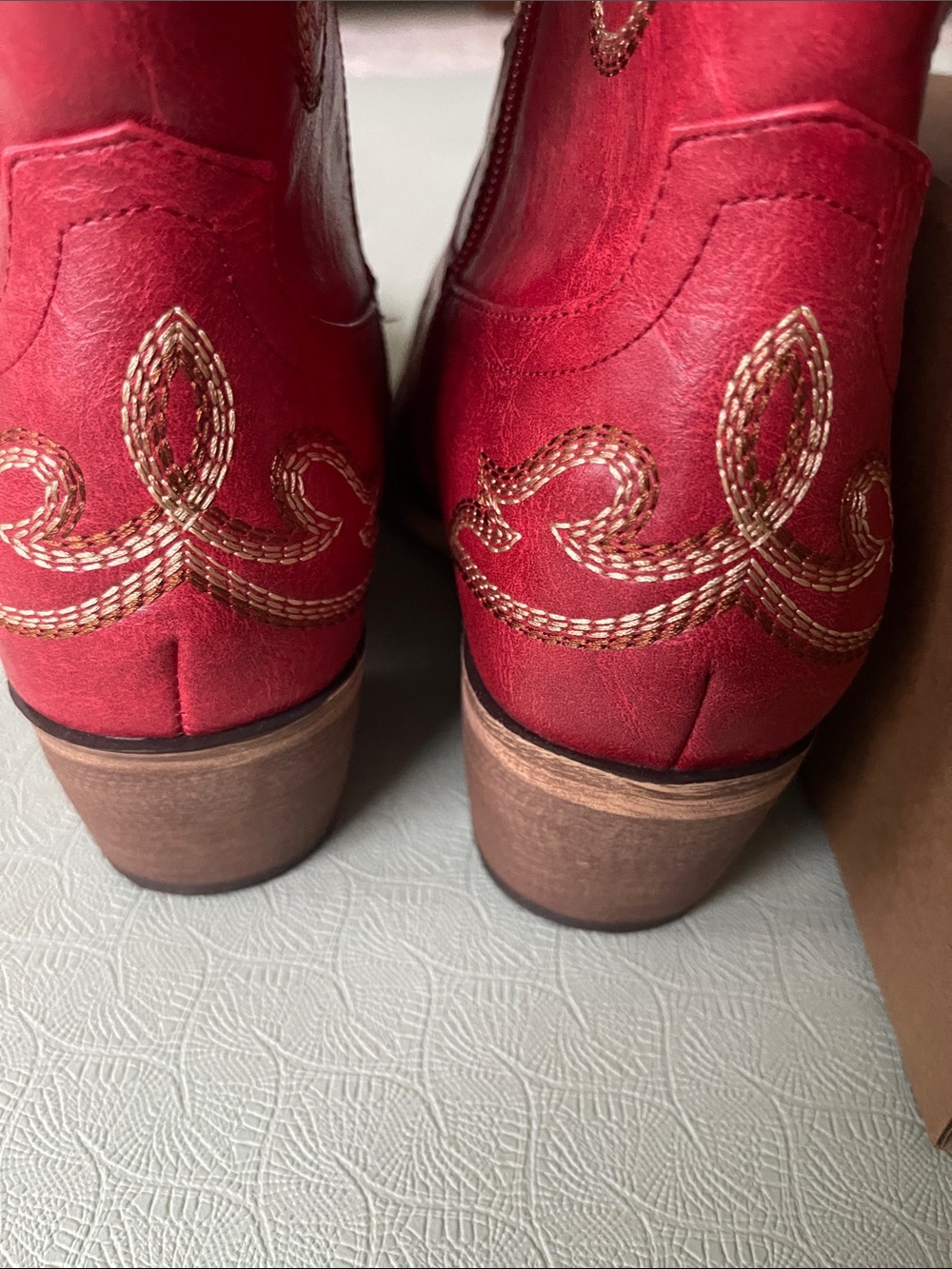 Rivalran Red Tall Western Cowgirl Boots **Price is Firm** Sz 9 - Picture 4 of 8